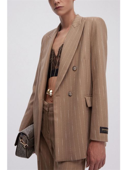 Double-breasted pinstriped jacket ERMANNO FIRENZE | D47EI010EB0MF278